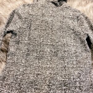 J. Crew Black and White Turtle Nevk Sweatshirt